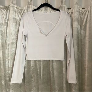 Lululemon Cropped Henley Long Sleeve